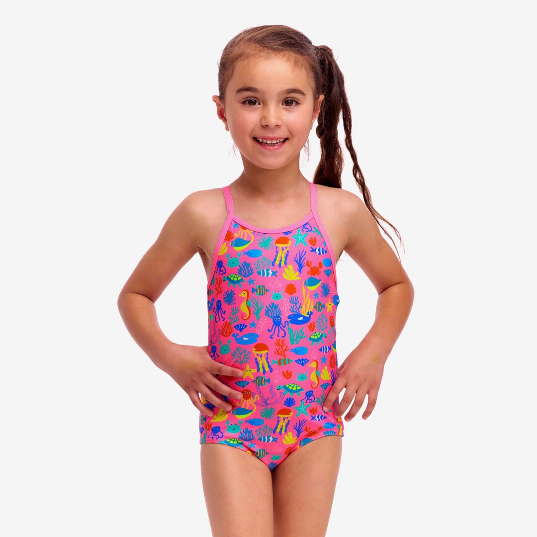 Fishilicious Toddler Girl's Printed One Piece