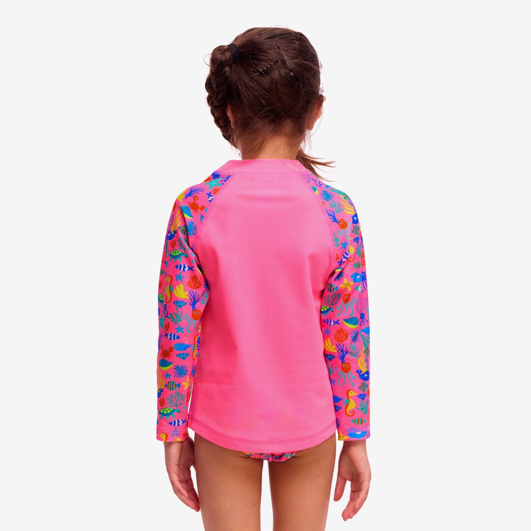 Fishilicious Toddler Girl's Zippy Rash Vest
