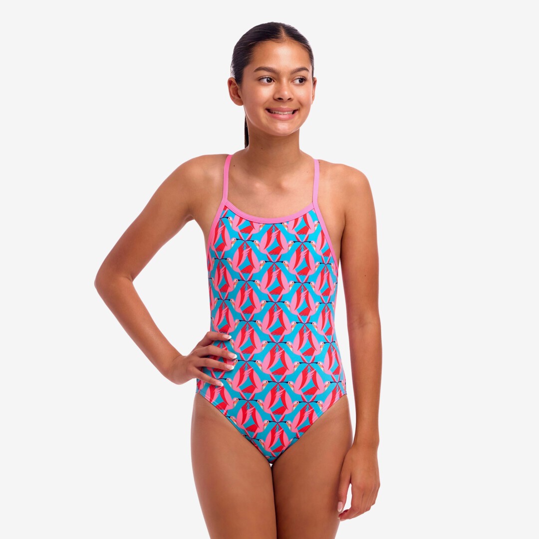 Hummy Bunny Girl's Single Strap One Piece