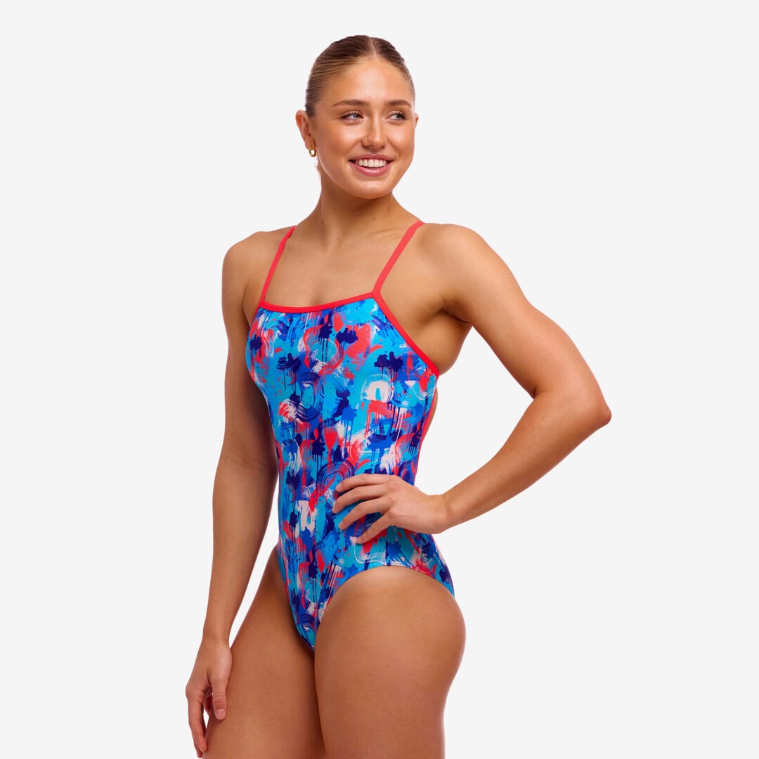 Messy Messy Messy Ladies Single Strap One Piece