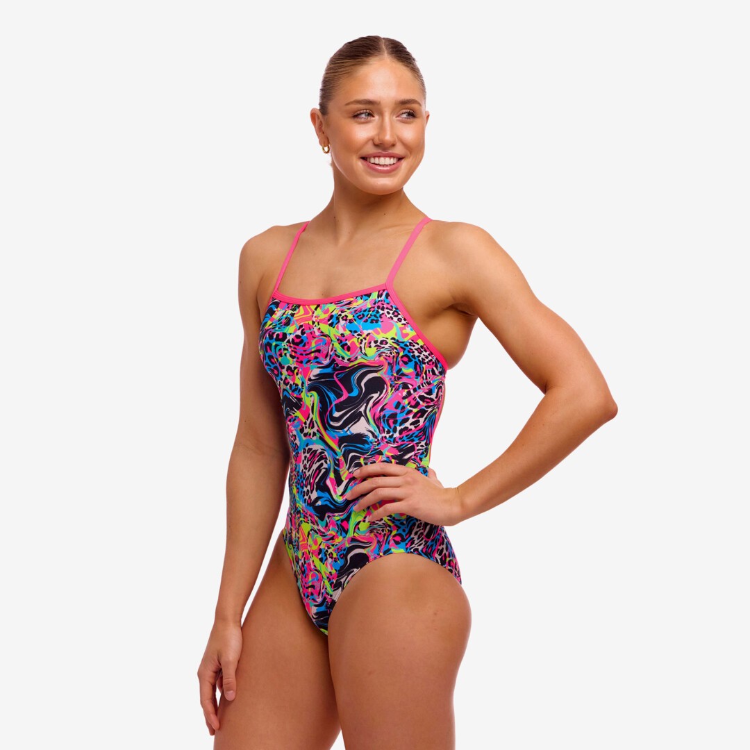 Lolly Leopard Ladies Single Strap One Piece