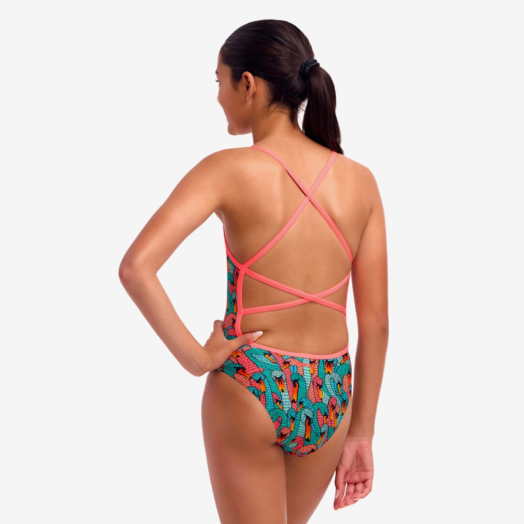 Swan See Swan Girl's Strapped In One Piece