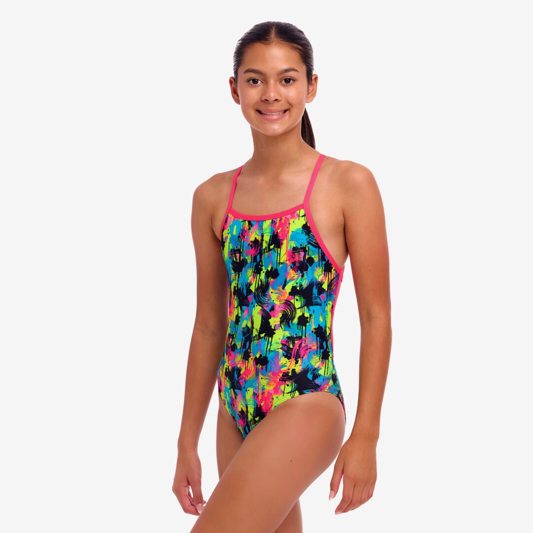 Blotchy Babe Girl's Strapped In One Piece