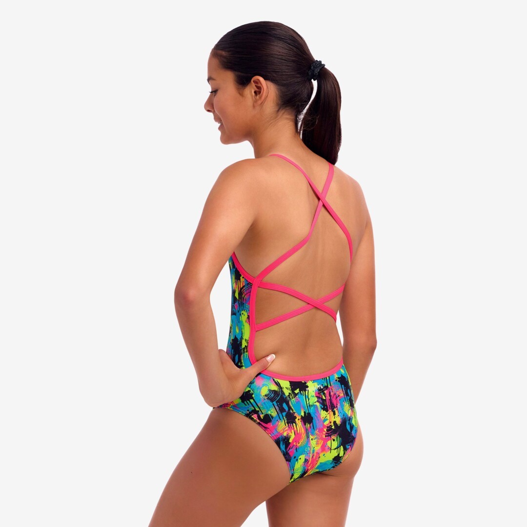 Blotchy Babe Girl's Strapped In One Piece