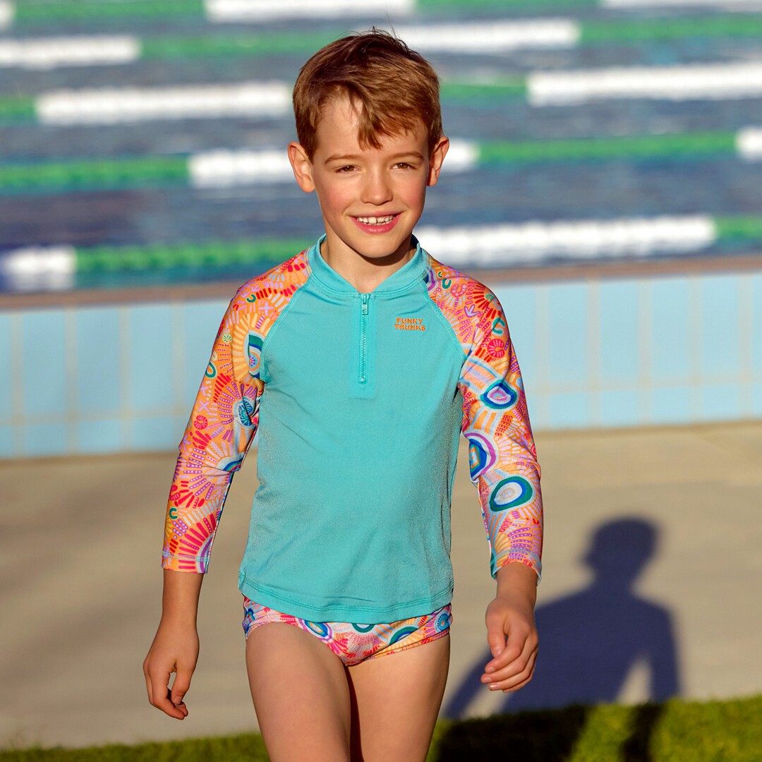 Kulin Colour Toddler Boy's Zippy Rash Vest