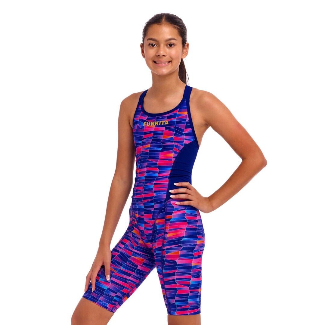 Warped Waves Girl's Fast Training One Piece
