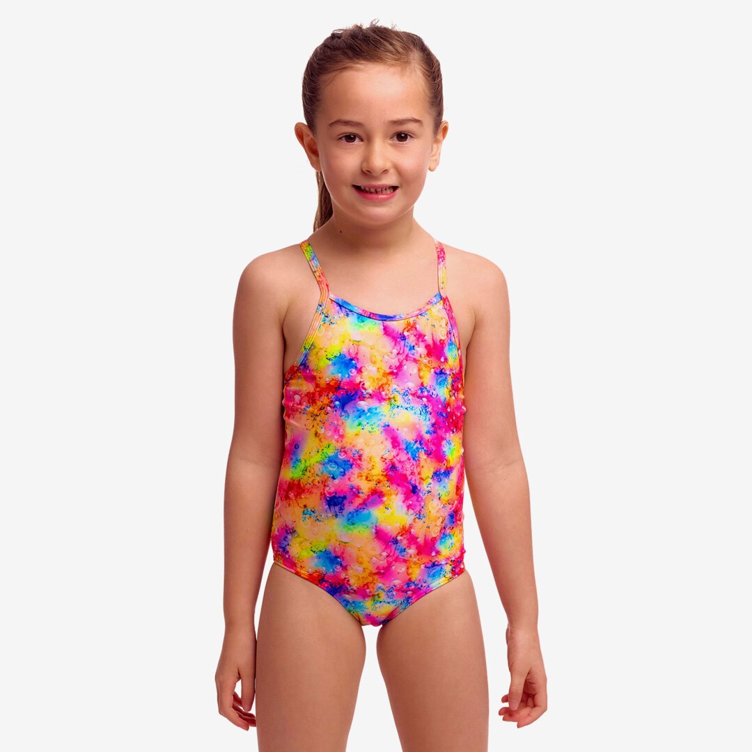 Dry Me Toddler Girl's Printed One Piece