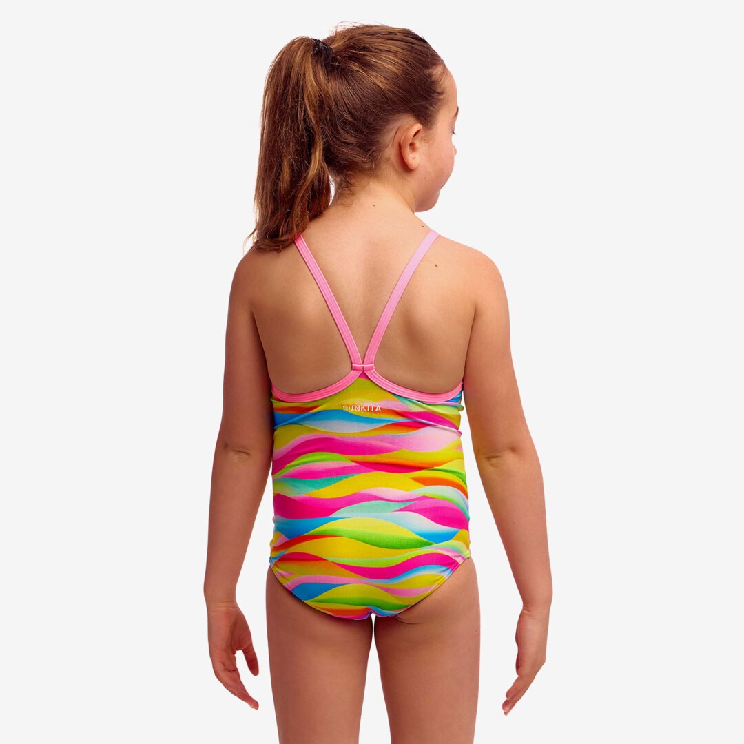 Maybe Wavy Toddler Girl's Printed One Piece