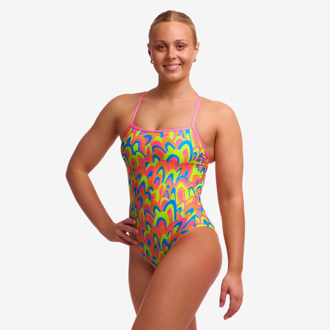 Hillary Puff Ladies Single Strap One Piece