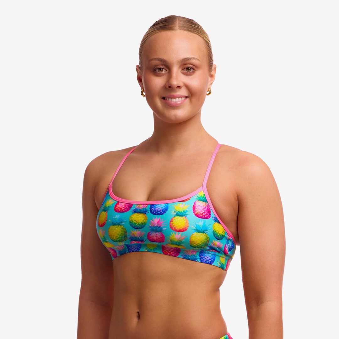 Punchy Bunch Ladies Swim Crop Top
