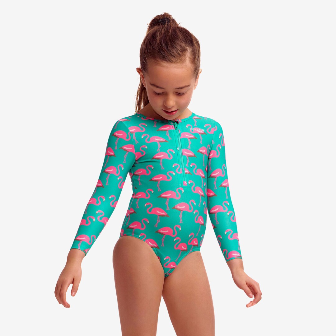 Go Flamingo! Toddler Girl's Sun Cover One Piece