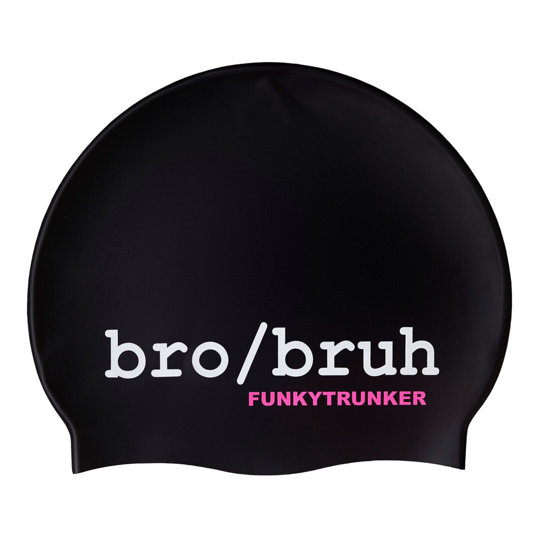 Bro Bruh  Silicone Swimming Cap