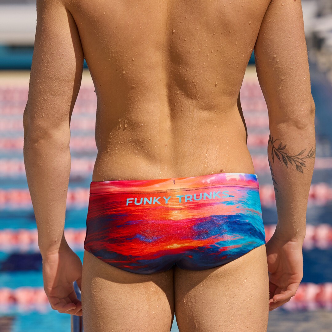 Sunset Delight Men's Sidewinder Trunks