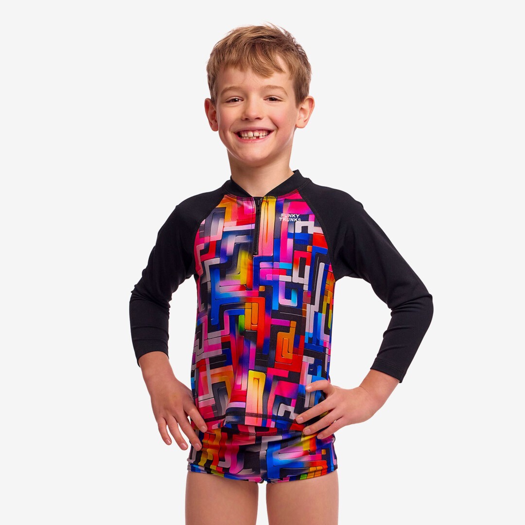 Putty Rules Toddler Boy's Zippy Rash Vest