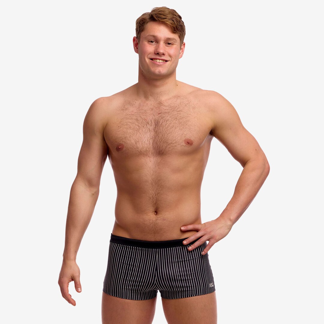 Pin Stripe Men's Square Trunks