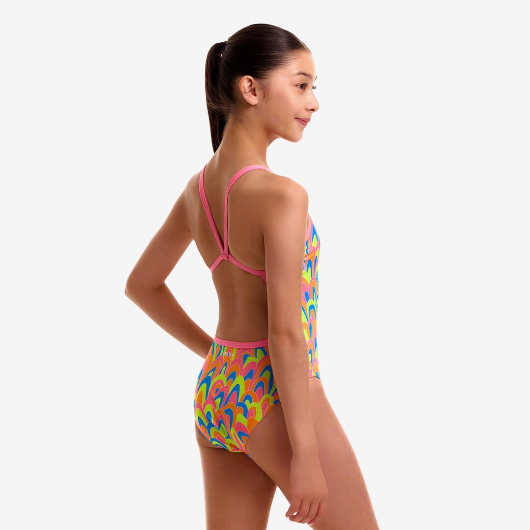 Hillary Puff Girl's Single Strap One Piece
