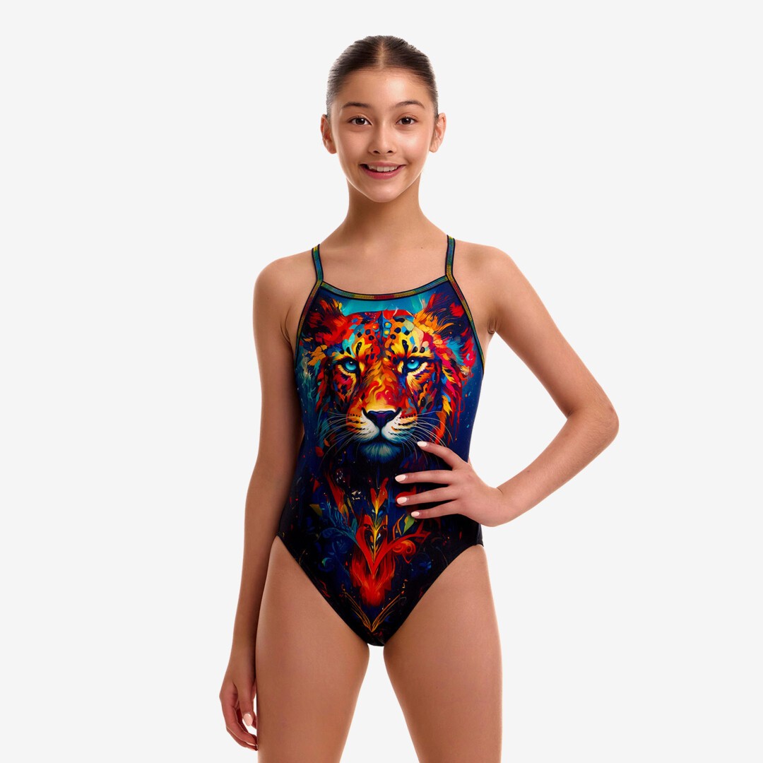 Meow Baby Girl's Single Strap One Piece
