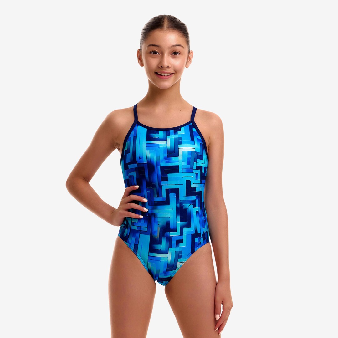 You Blued Girl's Diamond Back One Piece