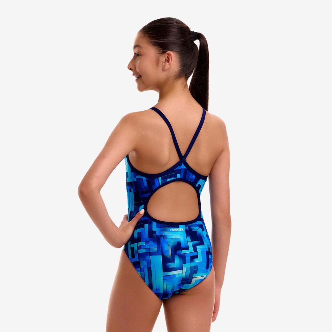 You Blued Girl's Diamond Back One Piece