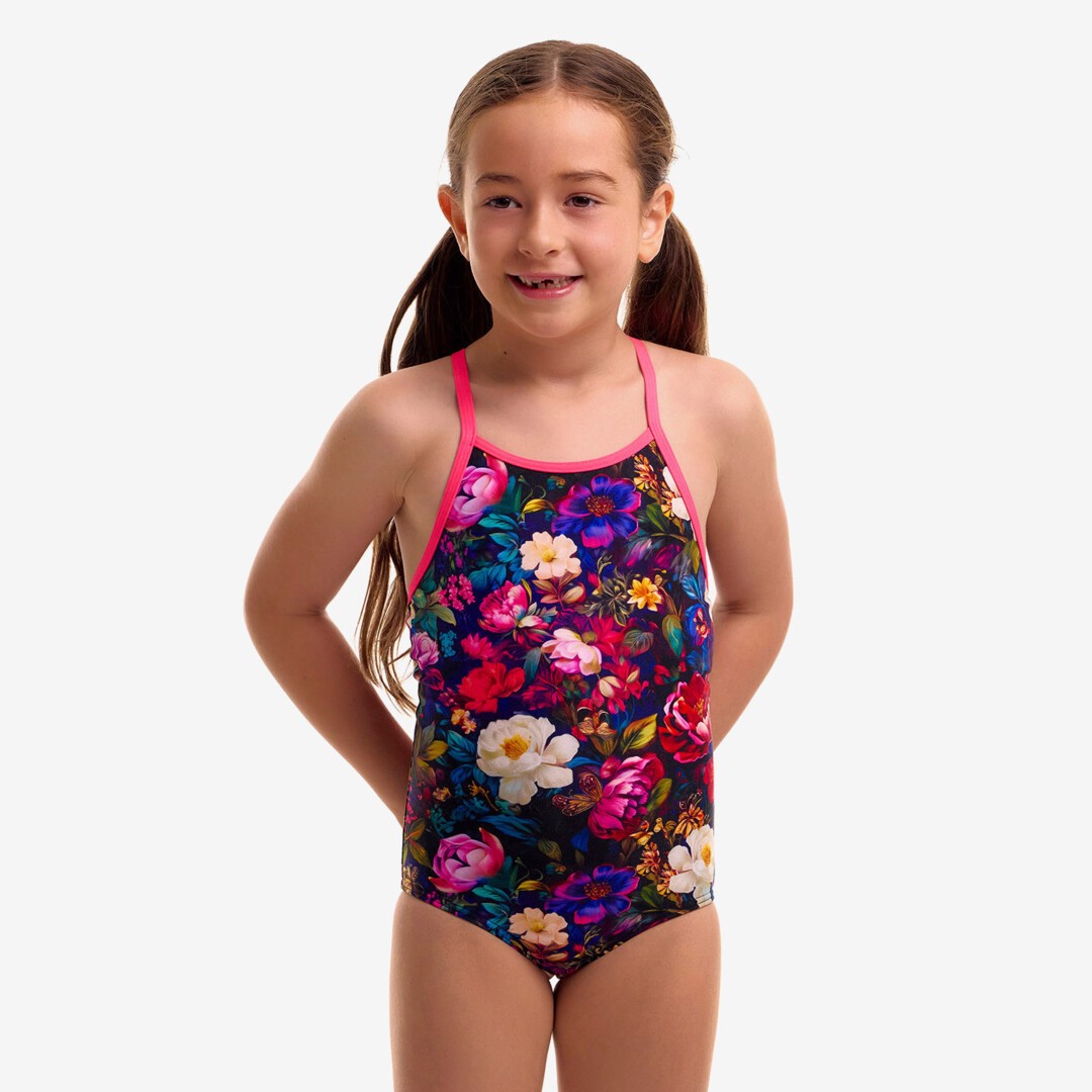 Bed Of Roses Toddler Girl's Printed One Piece