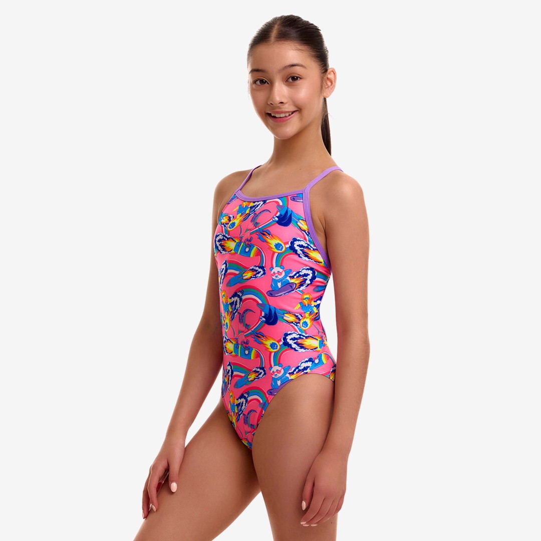Sweet Surfers Girl's Single Strap One Piece