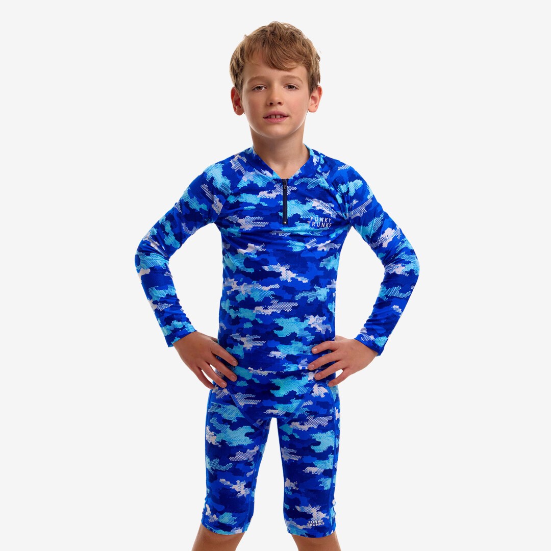 Clean Marine Toddler Boy's Long Sleeve Rash Vest