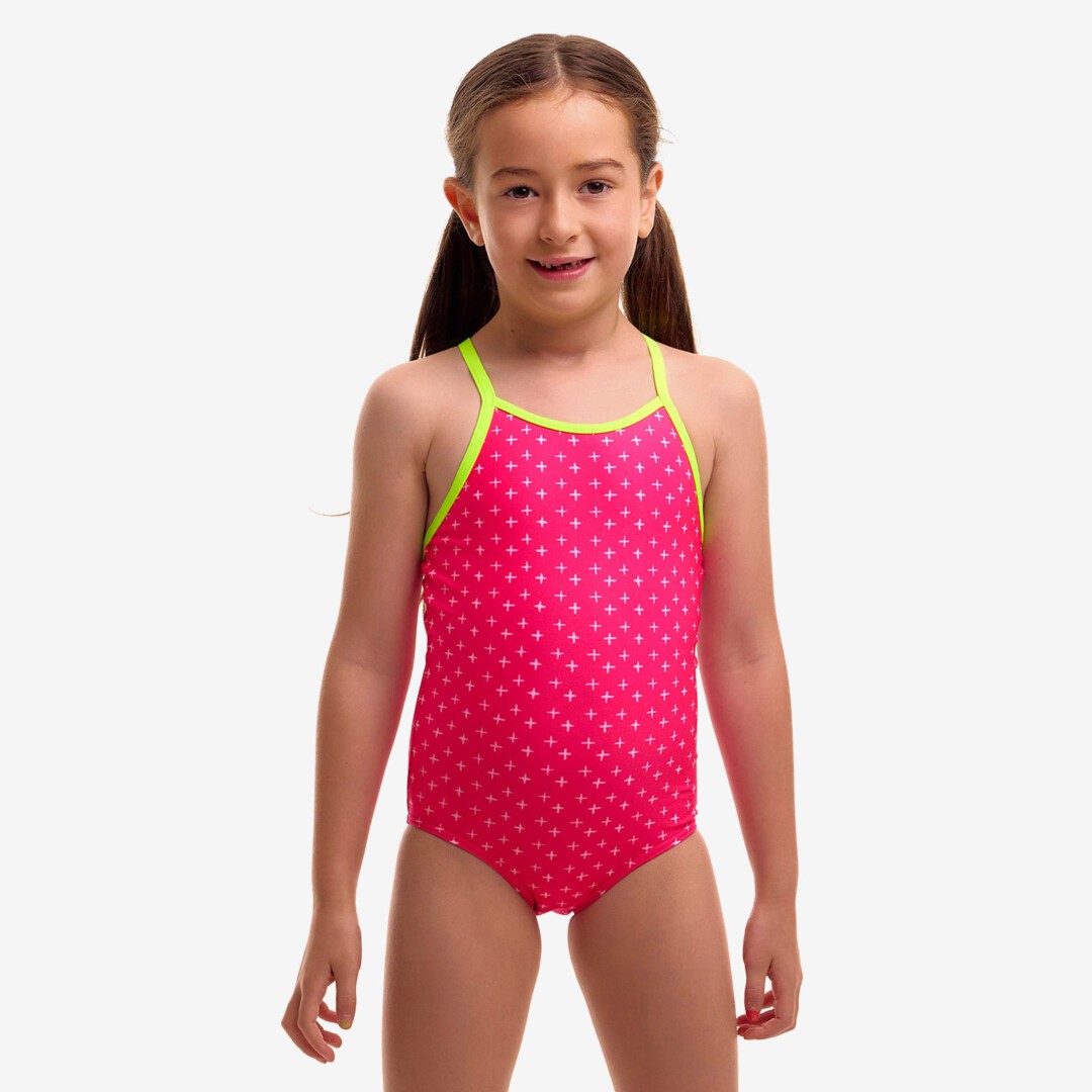 Pink Proton Toddler Girl's Printed One Piece