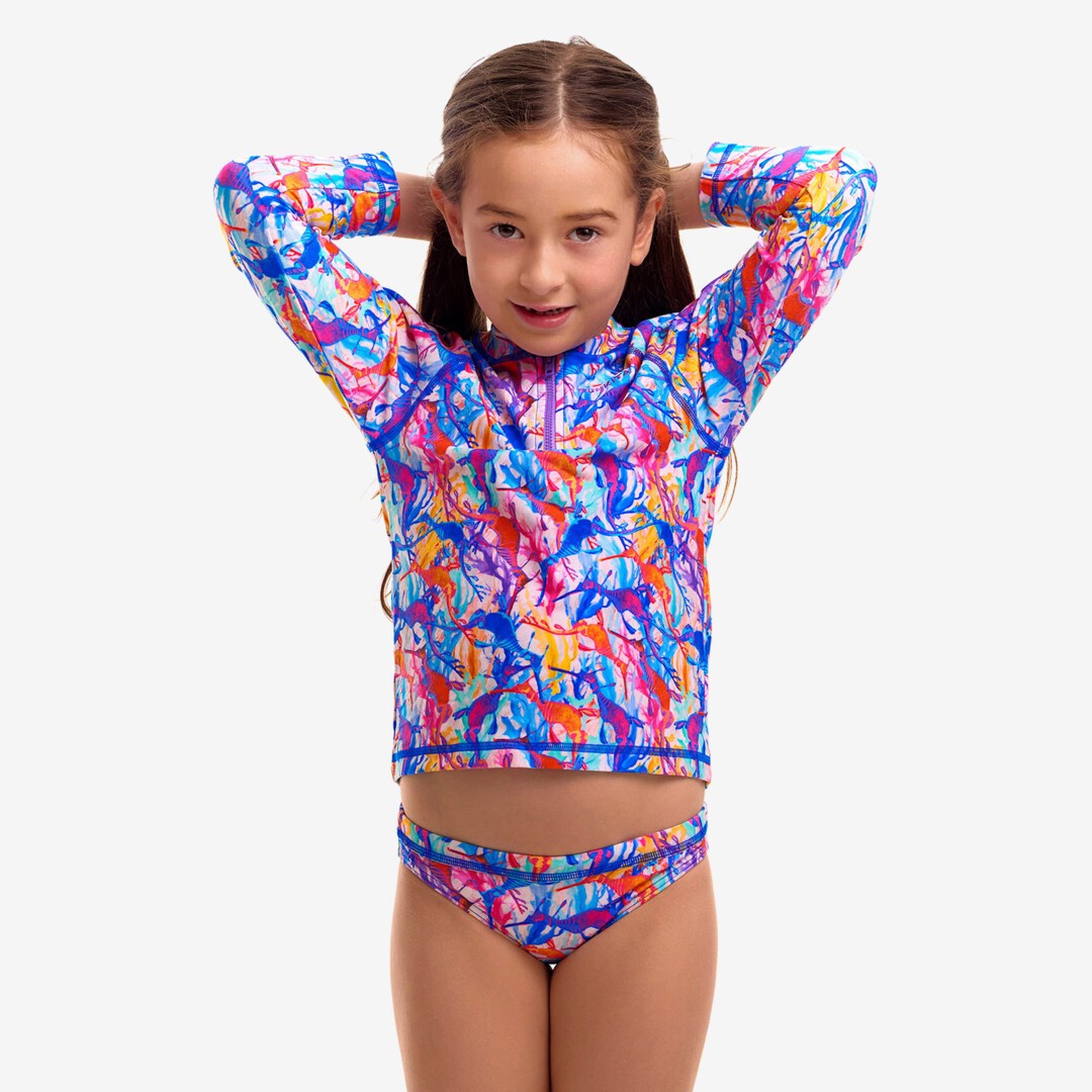 Dreamy Weedy Toddler Girl's Zippy Rashie & Brief