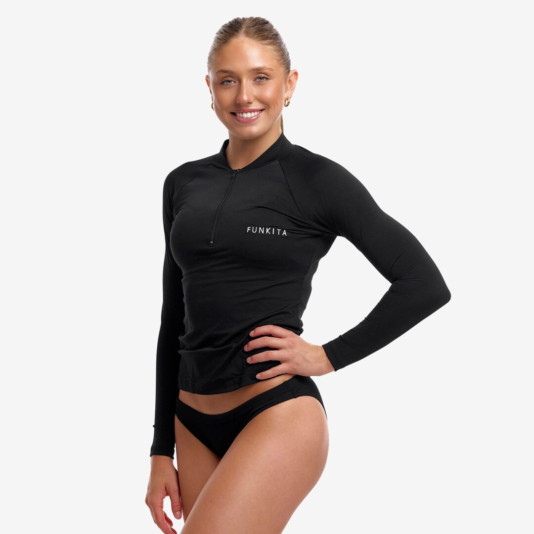 Still Black Ladies Long Sleeve Rash Vest