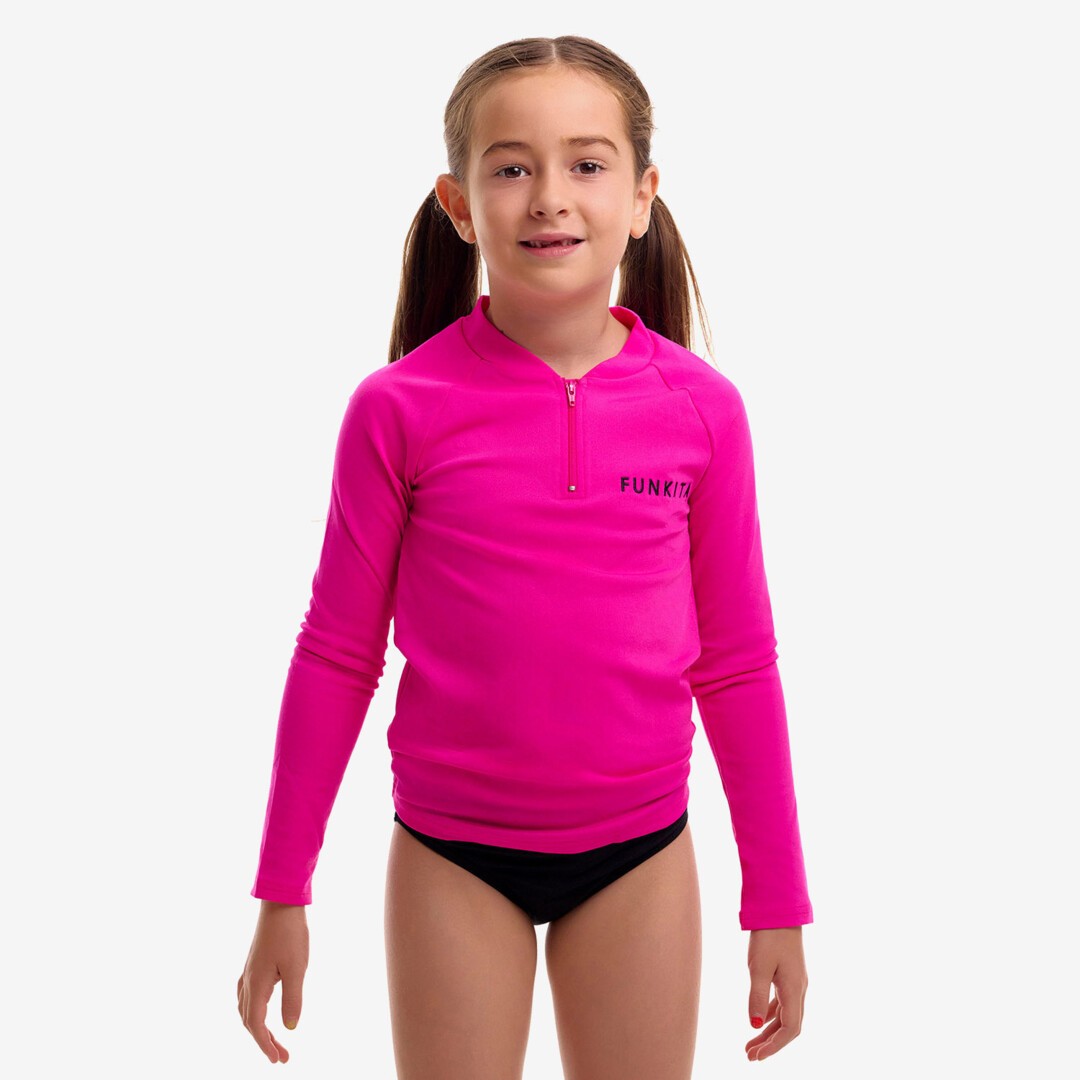 Still Pink Toddler Girl's Long Sleeve Rash Vest