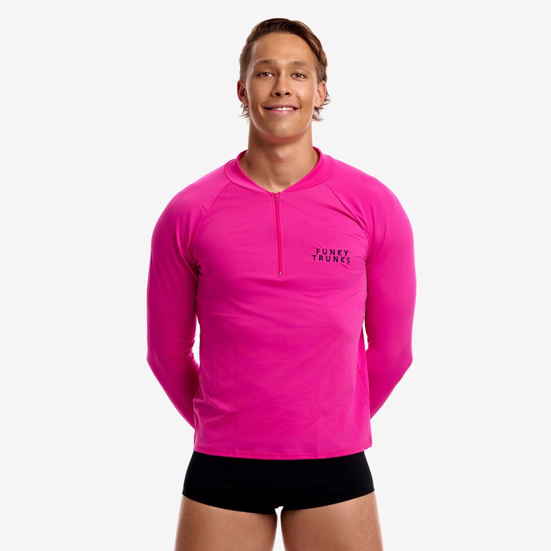 Still Pink Men's Long Sleeve Rash Vest
