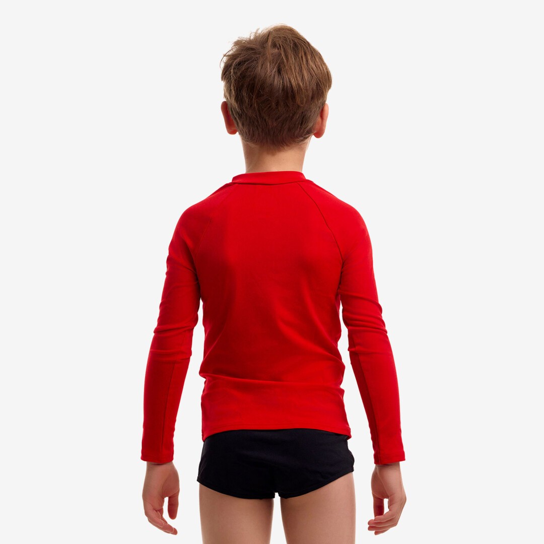 Still Red Toddler Boy's Long Sleeve Rash Vest