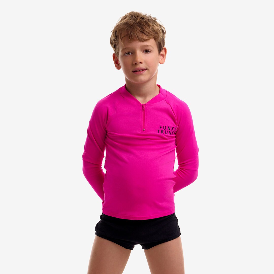 Still Pink Toddler Boy's Long Sleeve Rash Vest