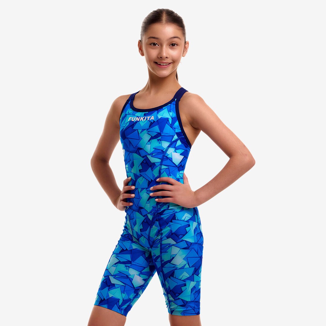 Try Blue Girl's Fast Training One Piece