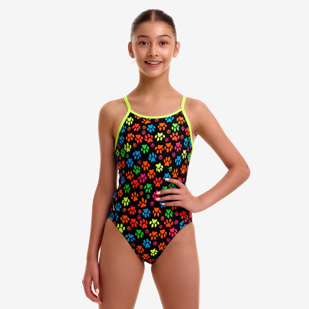 Pawsome Girl's Diamond Back One Piece