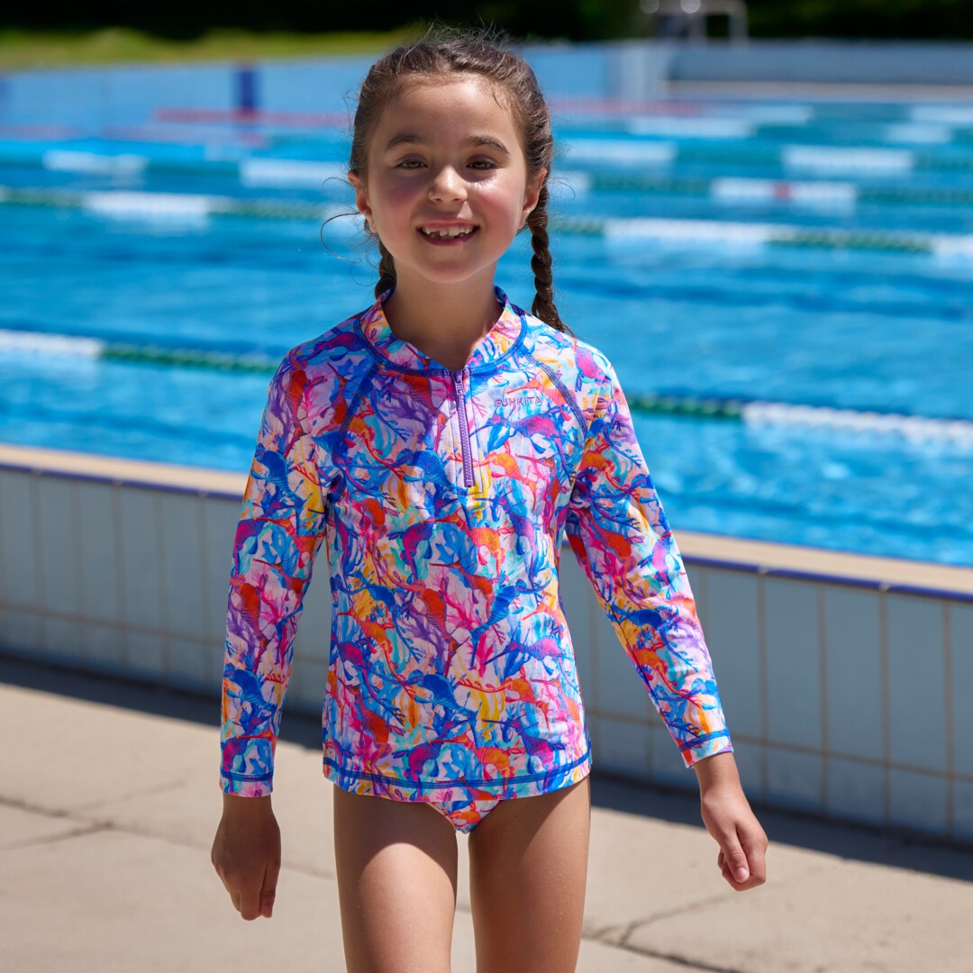 Dreamy Weedy Toddler Girl's Zippy Rashie & Brief