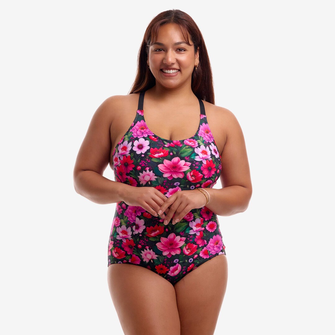 Garden Glow Ladies Brace Me Back One Piece