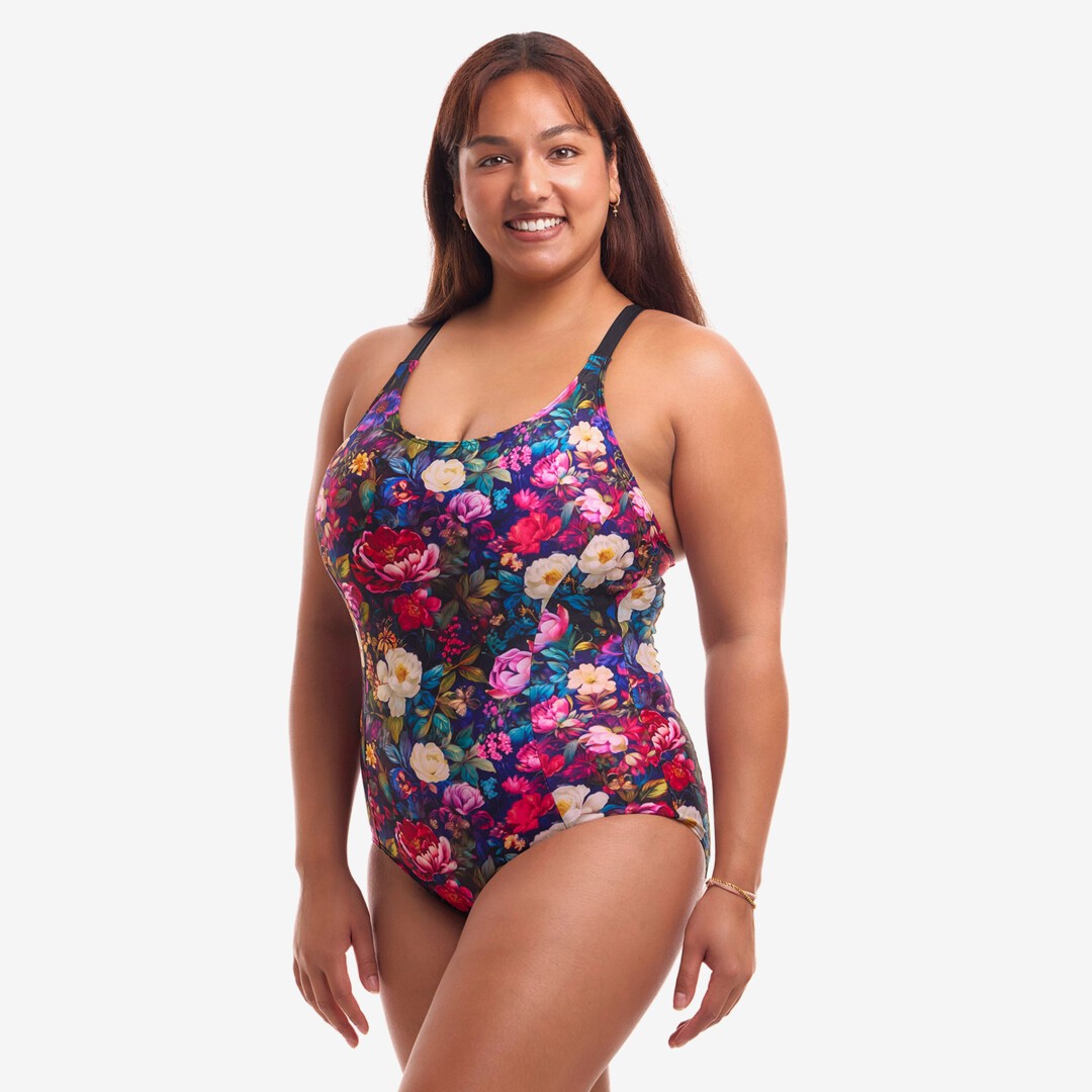 Bed Of Roses Ladies Brace Me Back One Piece