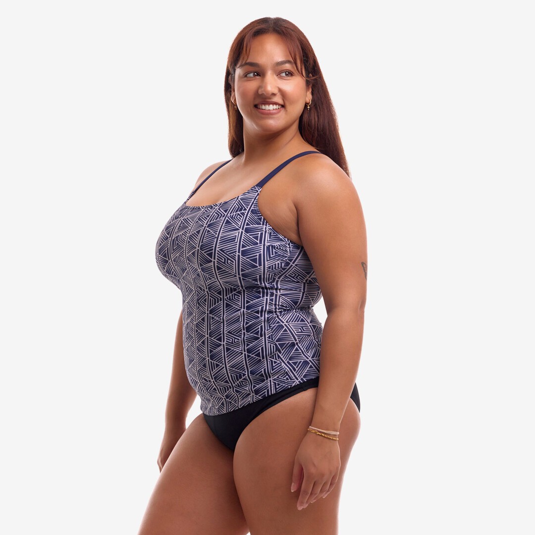 Stickler Ladies Scoop Neck Tankini