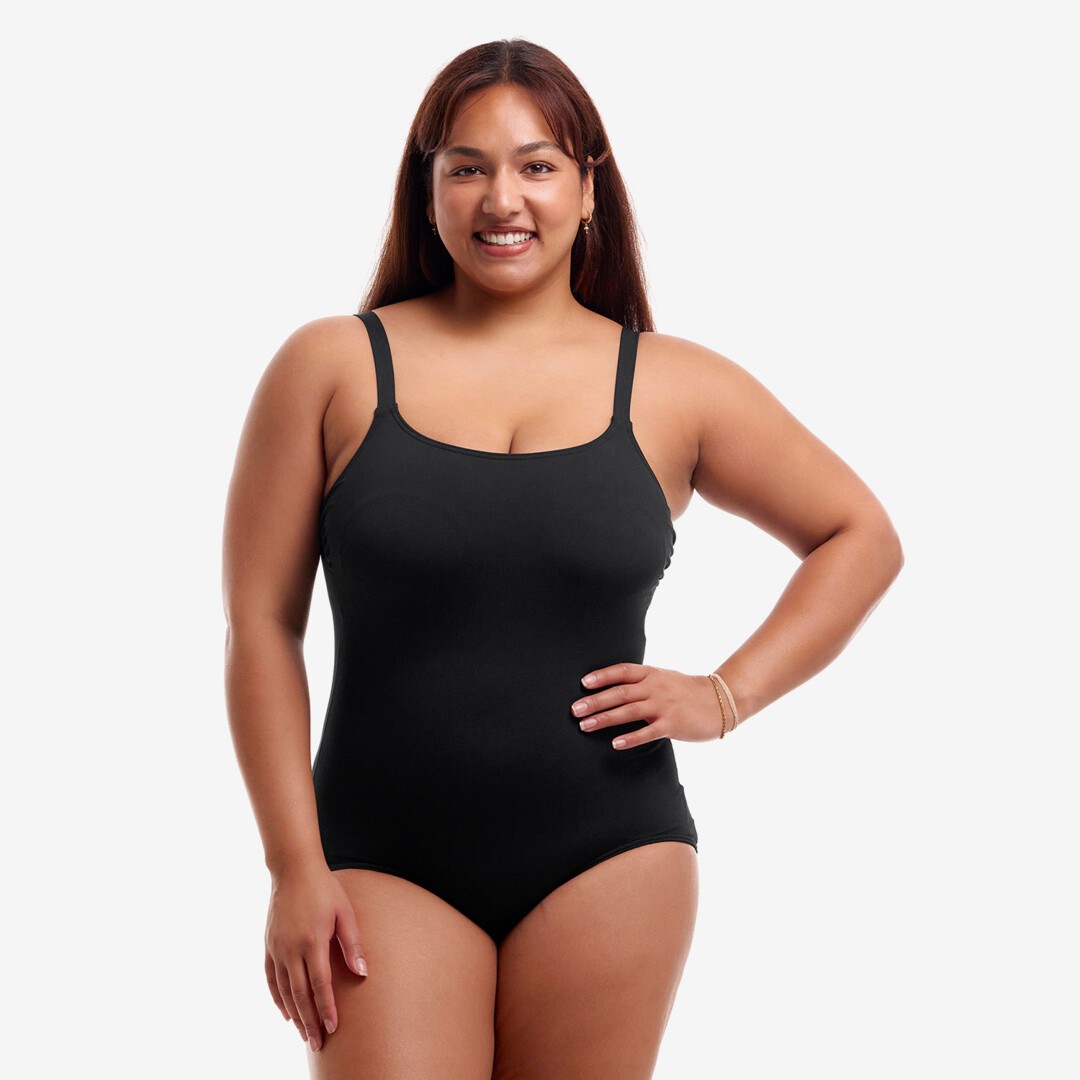 Still Black Ladies Scoop Neck One Piece