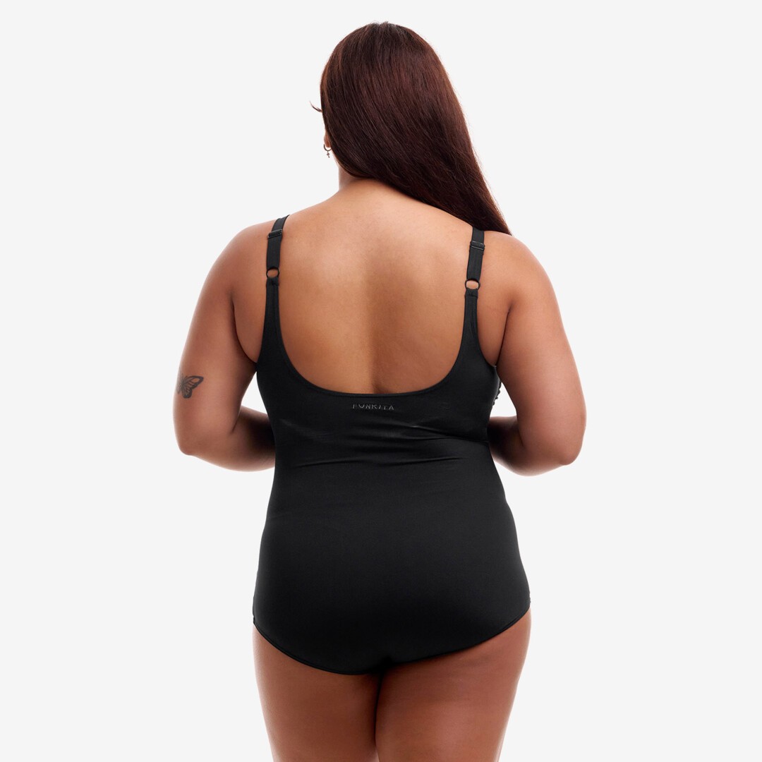 Still Black Ladies Scoop Neck One Piece