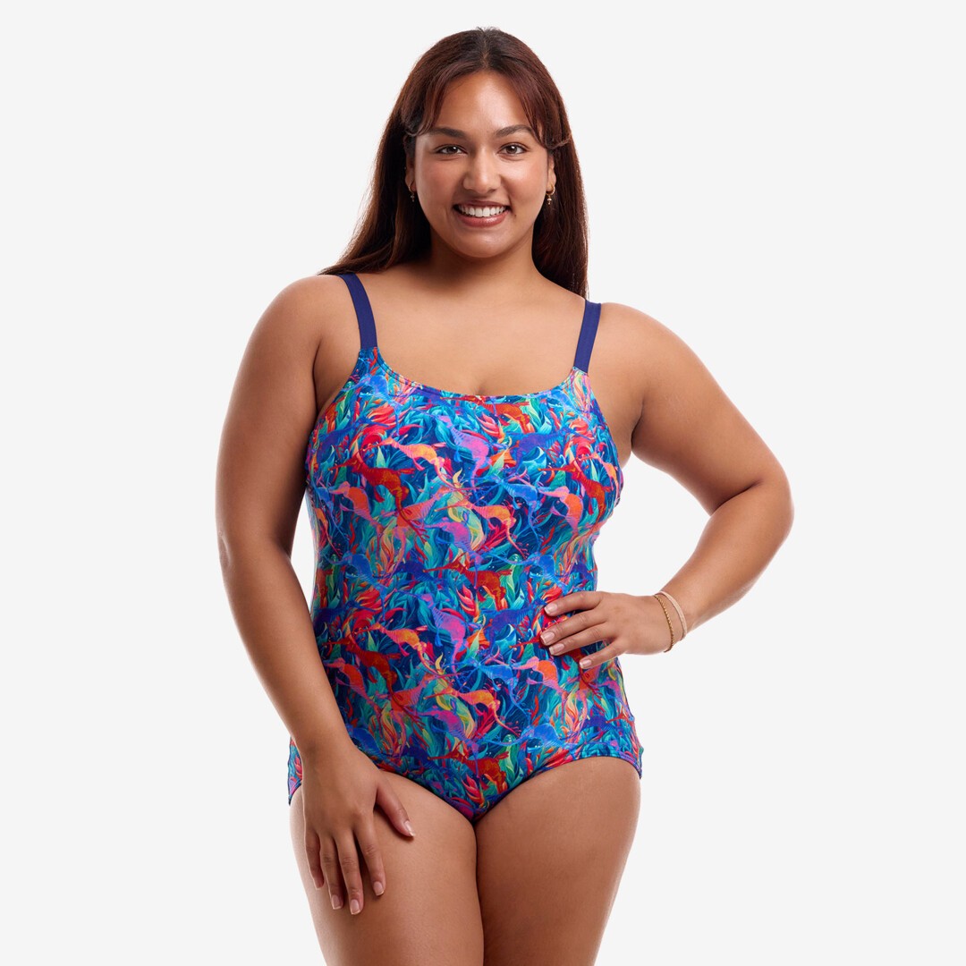 Weedy One Ladies Scoop Neck One Piece
