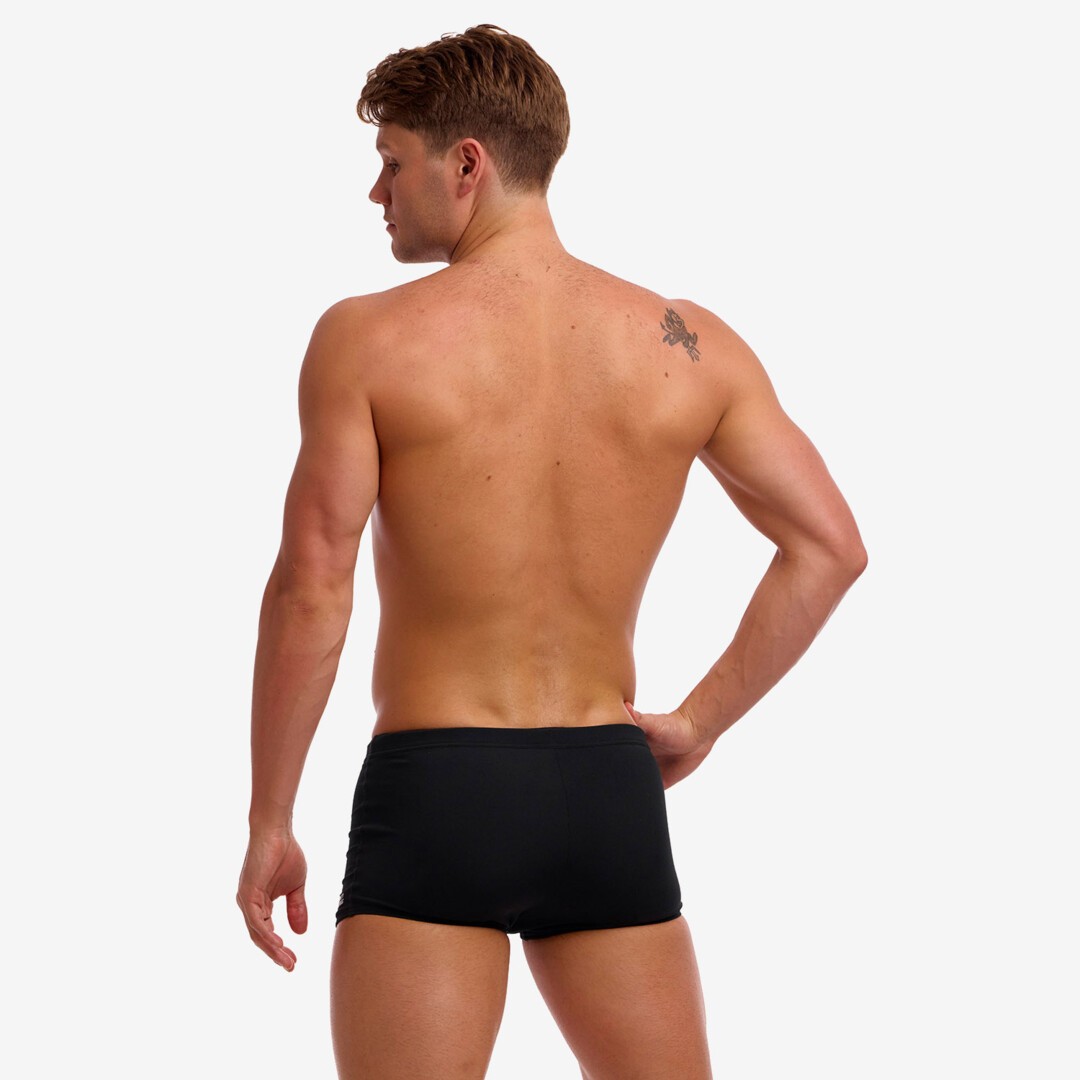 Still Black Men's Square Trunks