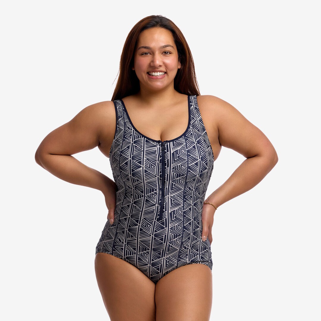 Stickler Ladies Zip Front One Piece