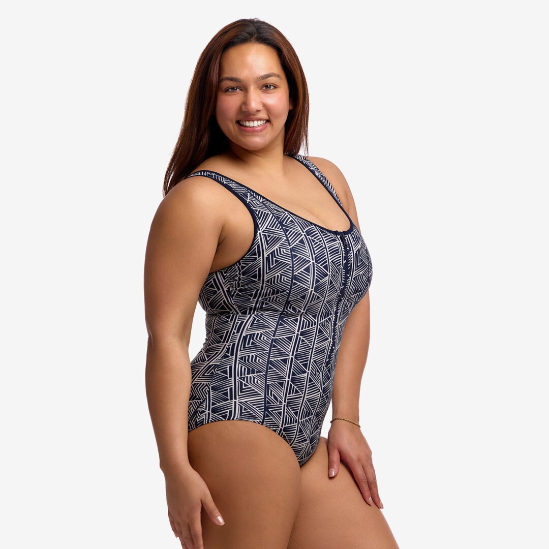 Stickler Ladies Zip Front One Piece